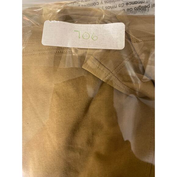 Uniqlo AIRism T Shirt Tan Dress Womens Crew Neck Short Sleeve Lagenlook Small - Picture 10 of 10